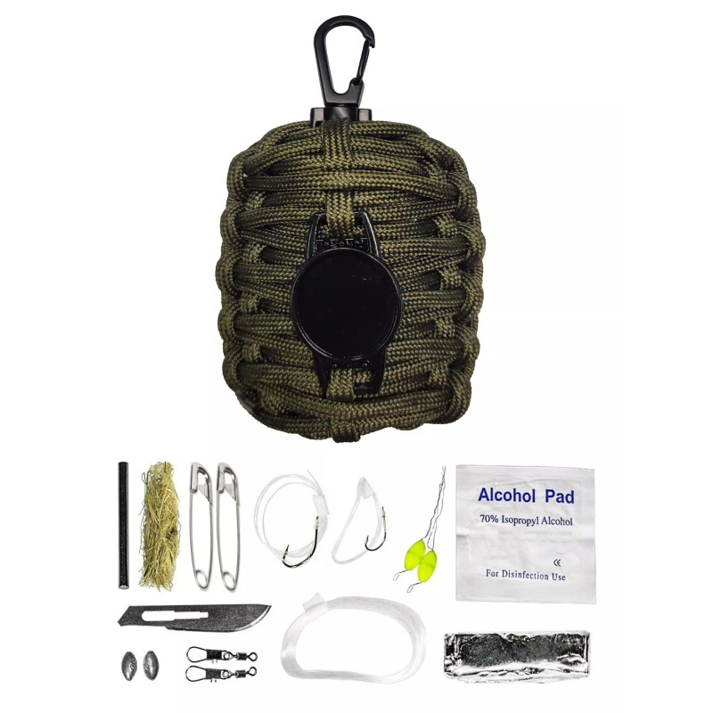 Shooters Gate Pocket Sized Survival Grenade Paracord Key-chain Set -