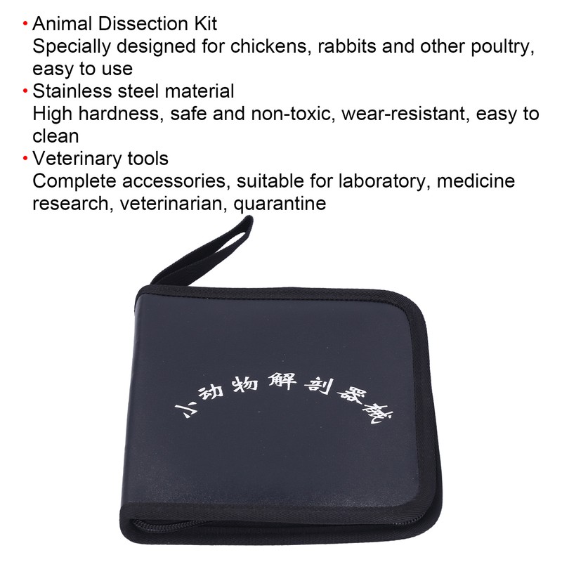 Animal Dissection Kit Biology Laboratory Anatomy Set Device for Poultry