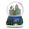 Musical New York City Christmas Snow Globe Rockefeller Center Skyline