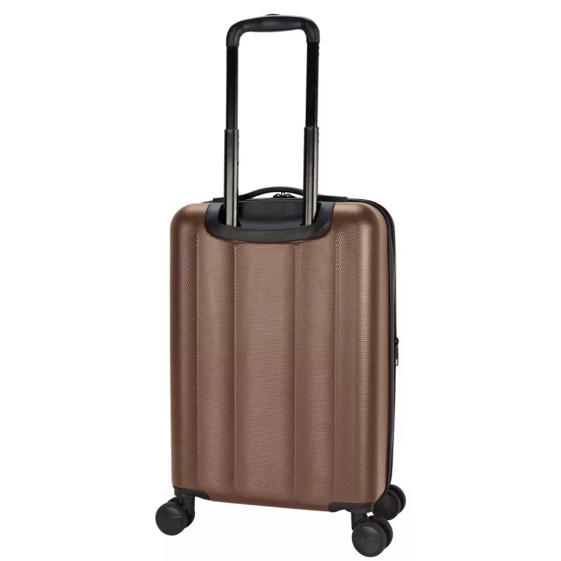 Skyline Hardside Large Checked Suitcase Hardshell 8-Wheel Spinner Luggage, Brown