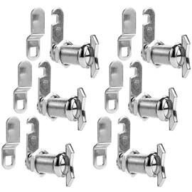 WOOCH 1-1/8" Thumb Operated Offset Cam Lock, RV Compartment Latch, Non-Locking Thumb Turn, for RV Compartment Camper Storage Door (6 Pack)