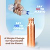 VedVision Copper Water Bottle - 32 Oz Pure Copper Water
