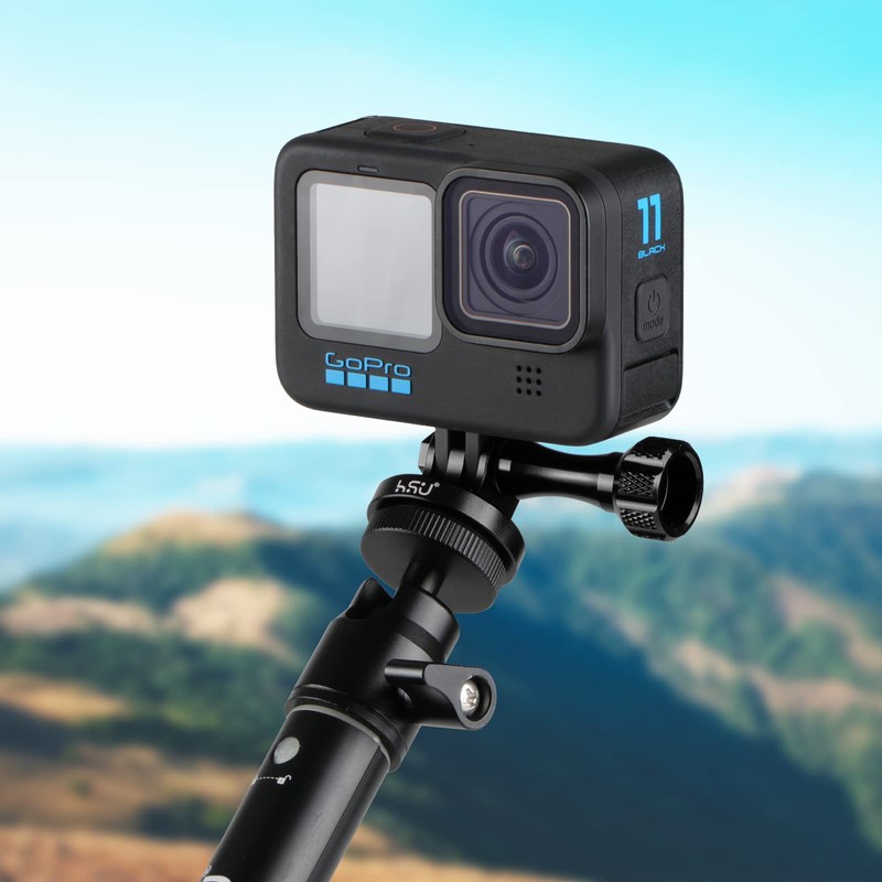 HSU Aluminium Tripod Mount Adapter with Screw for GoPro, Tripod