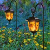 Dynaming 4 Pack Solar Flame Hanging Lights Outdoor, Halloween Solar