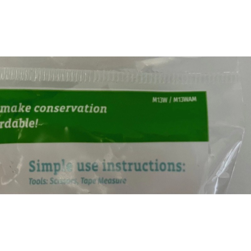 Simply Conserve 7/8" x 17' V-Seal Weatherstripping Self-Stick Plastic M13W
