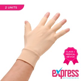 Express Orthopaedic® - Medically Approved Therapeutic Compression Gloves For Arthritis, Carpal Tunnel Syndrome & Poor Circulation PAIR (L/XL - Palm Width: Above 9cm)