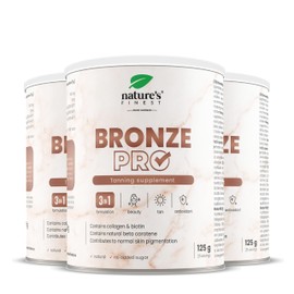 Nature's Finest by Nutrisslim Bronze PRO: Sun Tan Accelerator - Beta Carotene High Strength for Longer Lasting Tans, Vitamin E & C Antioxidant Mix, Collagen & Biotin for Beautiful Skin and Hair