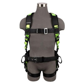 SafeWaze FS170-XS PRO Construction Harness: 3D, MB Chest, TB Legs, Fixed Waist Pad (XS)