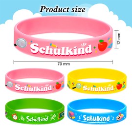 DPKOW 24 Pieces School Child ABC 123 Sugar Bags Books Motifs for School Child 2024 Decorative First Day of School Gift for First Day of School Boy Girl 1st Day of School Party Bag School Cone Filling