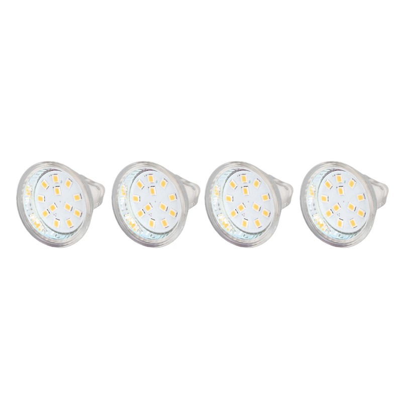4PCS MR11 12LED Light Bulb 2W 300LM Spot Light Bulb