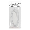 Kilter Traditional Thin Round Waxed Cotton Shoelaces - White -