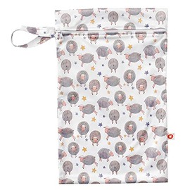 XKKO - Water Resistant Wet Bag - Wet Bag with Loop - Size M Colour Dreamy Sheep, Dreamy Sheep, Casual