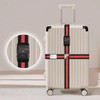 SANTREST Travel Luggage Strap Adjustable Suitcase Packing Belt with TSA