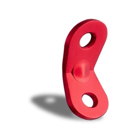 YERGOFE Guyline Tensioner Tent Rope Tensioner - 24Pcs - Alloy Camping Tent Guyline Cord Adjuster Combination Camping Gear (Red, Joints)