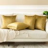 Sungeek Set of 4 Decorative Cushion Covers Solid Soft Velvet
