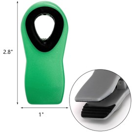 Yopay 24 Pack Chip Bag Clips, Magnetic Food Clips for Bags, Heavy Duty Food Kitchen Clip for Refrigerator Food Packages Snack Bag with Airtight Seal