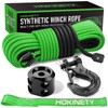 HOKINETY Synthetic Winch Rope Kit - 1/4" x 50' 10000