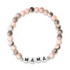 Mama Natural Stone Beaded Bracelets for Mom Christmas Birthday Gifts