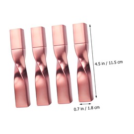 Minkissy 4pcs Refillable Empty Mascara Tube and Wand Portable Spiral Design for Travel Lightweight Eyelash Applicator for Eyebrow and Lash Separation