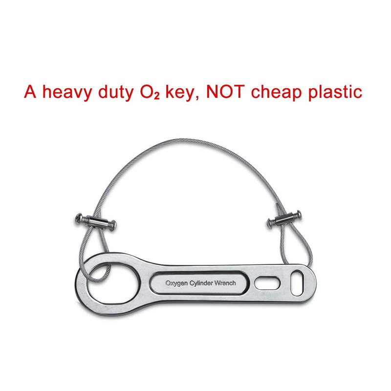 iGuerburn Small Heavy Duty Metal Oxygen Cylinder Tank Wrench O2