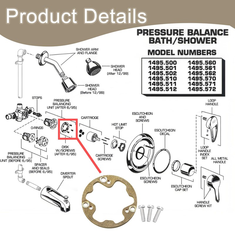 M961854-0070A Fixation Ring Replacement for American Standard Toilet Parts,Toilet Hardware