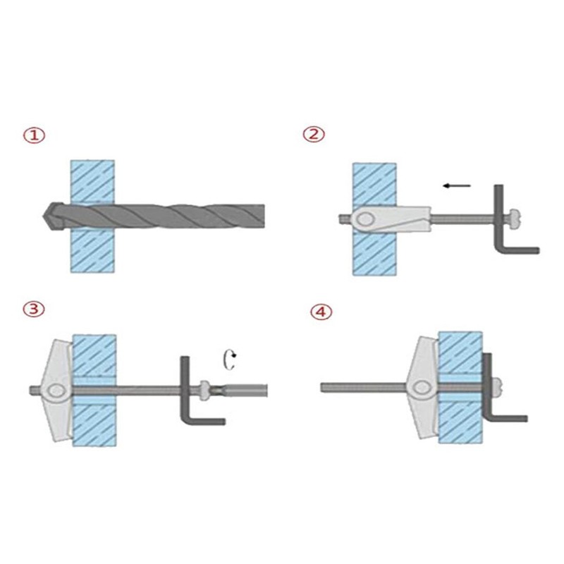 Sourcingmap 76mm Long M8 Female Thread Spring Loaded Hollow Wall