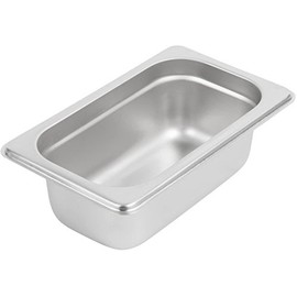 Inserto Contenedor Acero Inoxidable Noveno de 2.5 Pulgadas de Profundidad Modelo Anti-Atascos