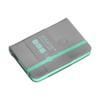 Antartik A7 Smooth Grey and Turquoise Hardback Notebook with Elastic