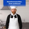 BDBFPAN 3-Piece Set White Apron and Chef Hat, Chef Apron,