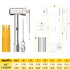 Samffy 90°Degree Grease Gun Coupler Set, Right Angle Zerk Fittings