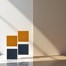 GANPUB 4Pcs Black and Yellow High Heel Patch Square Sole Repair Tips Tread Stickers Non-Slip Heel Protectors Rubber Repair Pad Accessories for Women