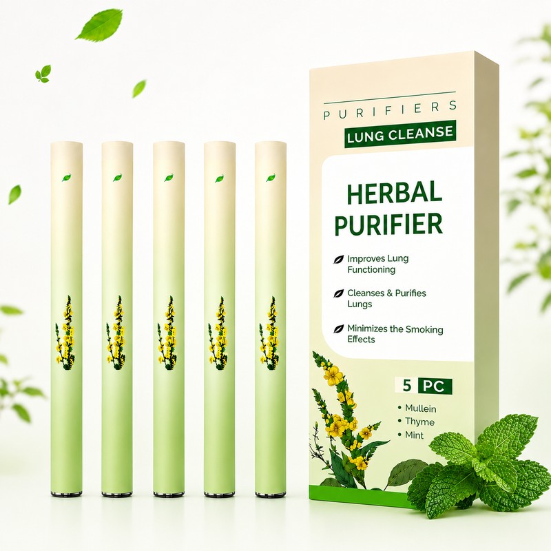 Lung Cleansing, Mullein Herbal Diffuser Pen, Non Electric Herbal Purifier,