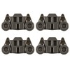 UPGRADED W10195416 (Packs of 4), Resistant to Rust Dishwasher Wheels