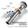 Pop up Sink Drain Stopper Without Overflow Brushed Nickel for