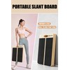 WITHSTAR Portable Wooden Slant Board for Calf Stretching Squats Calf