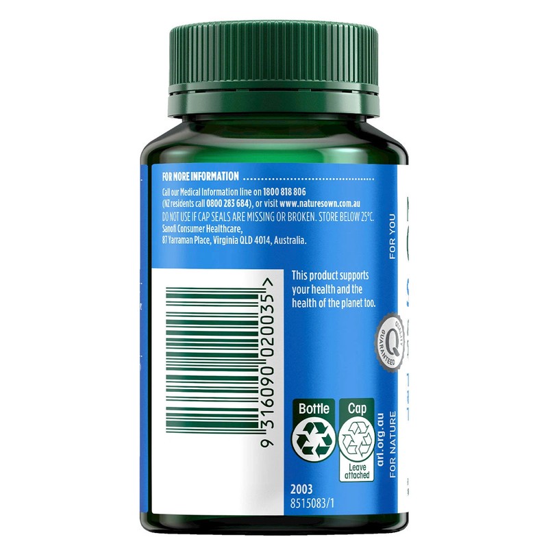 NATURE'S OWN Nature’s Own Slippery Elm 400mg 60 Capsules