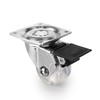 Emuca - Caster wheels with a mounting plate, Ø 35mm