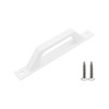 Semetall Sliding Barn Door Handles,6.9" Hole Center Pull with Screws,Aluminum,White