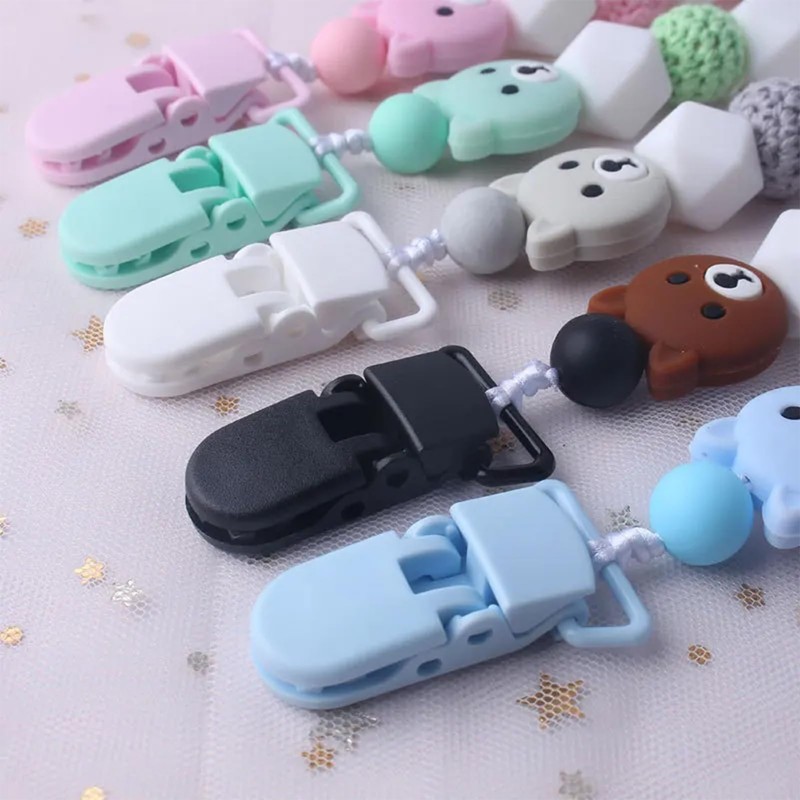 Demearly Pacifier Clip 3/4" Bib Clips Girls Baby for Pacifier
