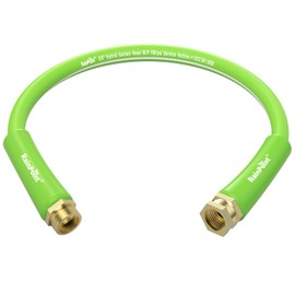 RAINPOINT Garden Hose 3ft, Short Water Hose, Flexible 5/8" Leader Hose, Heavy Duty Hybrid Rubber Hose with Male to Female Fittings