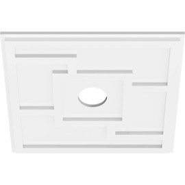 Ekena Millwork CMP18KX-03000 Knox Architectural Grade PVC Contemporary Urethane Ceiling Medallions 18"OD x 3"ID x 6 1/4"C x 1"P