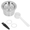 Reusable Coffee Capsule Stainless Steel Refillable Coffee Pod with Brush
