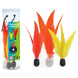 Schildkröt Jazzminton Birdies, Confezione da 3 Pezzi di Ricambio, Include Birdie con LED per il Gioco Notturno, Ottimo Volo, Buon Salto, 970156