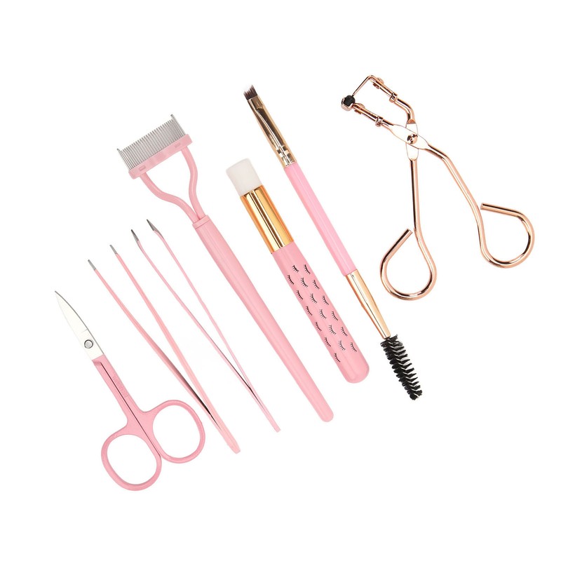 7pcs Eyelash Eyebrow Makeup Tool Eyelash Curler Tool Kit Eyebrow