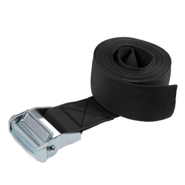 sourcing map Tie Down Strap Cam Buckle Lashing Strap 2" x 13Ft 1100lb 500Kg Load Polypropylene for Moving Securing Cargo, Black