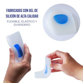 Orzel Plantillas de Gel para el Talón; Almohadillas de Silicona para Fascitis Plantar, Espolón del Talón y Dolor de Aquiles. Copas de Gel para el Talón y Cojines de Apoyo Absorbente muy Comodos (Unisex) (Mujer)
