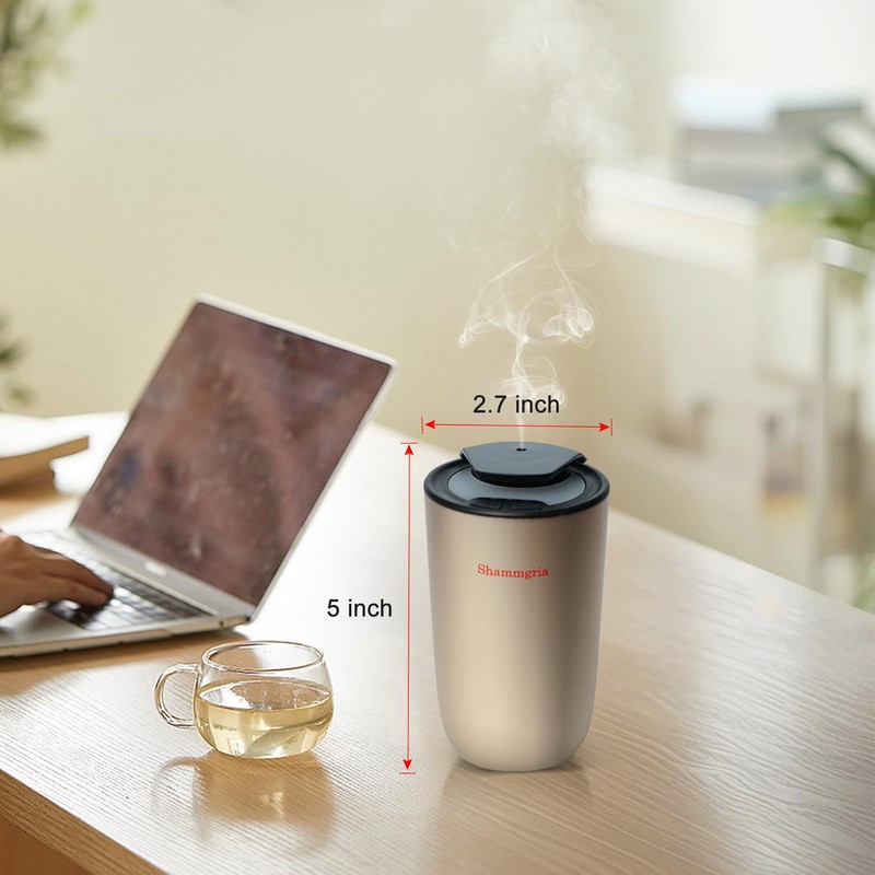 Air Oil Diffuser for Home Waterless Essential Oil Diffuser, Rechargeable