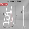 4 Step Ladder, DIAMONDFORGE Folding Step Stool with Wide Anti-Slip