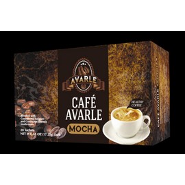 Cafe Avarle Healthy Mocha w/ Ganoderma & Cordyceps - 1 Box (20 Pks)