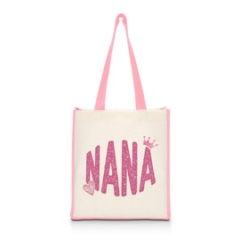 Nana Gifts Grandma Gifts First Time Grandma Gifts Canvas Tote Bag Grandma Gift Ideas Best Grandma Gifts for Women Grammy Gigi Birthday Thanksgiving Christmas Reusable Shopping Bags Shoulder Tote Bag